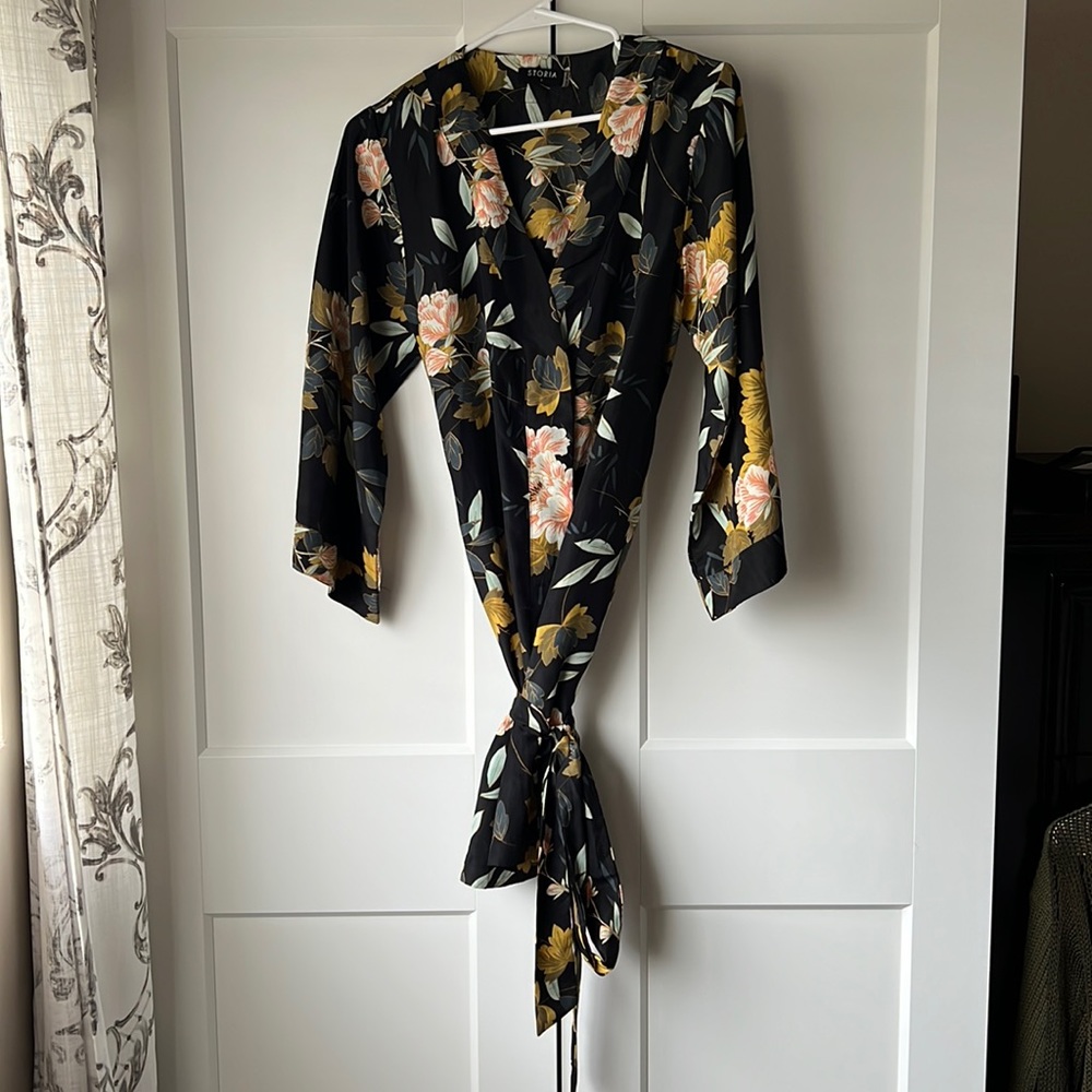 Storia Floral Light Summer Silk Style Dress S